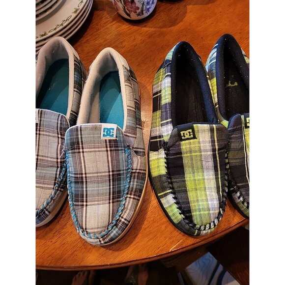 DC Skate Sneakers Shoes Chunky Size 8 Women's Plaid lot of 2 Pairs Comfy - Picture 5 of 5